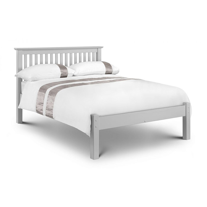 Barcelona Bed Low Foot End Grey Double